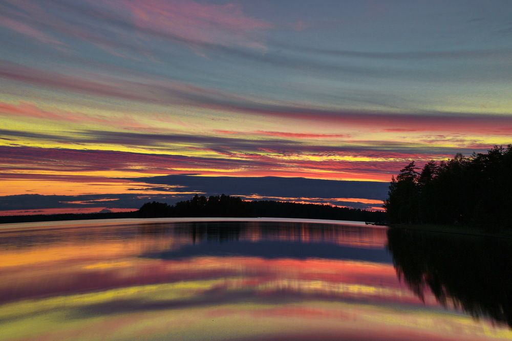 Вечер на озере