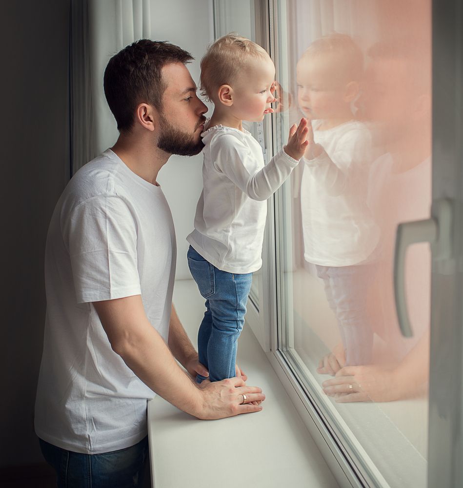 Папа и дочка