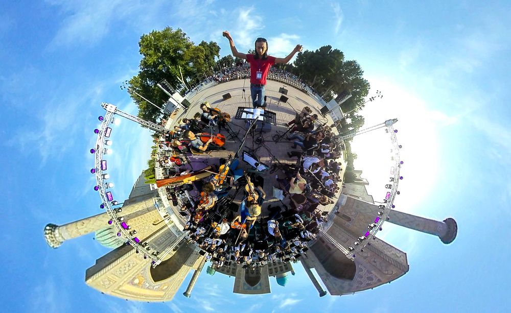 Национальный оркестр в Самарканде