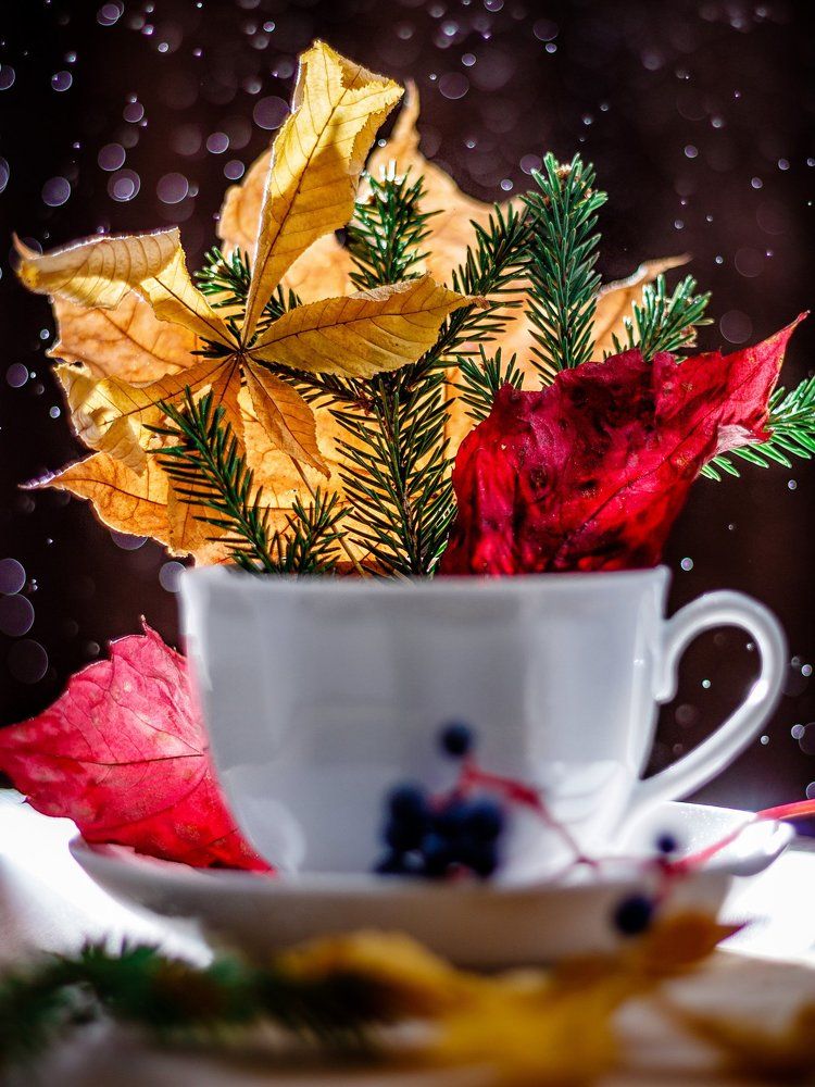 Осенний букет с дыханием зимы