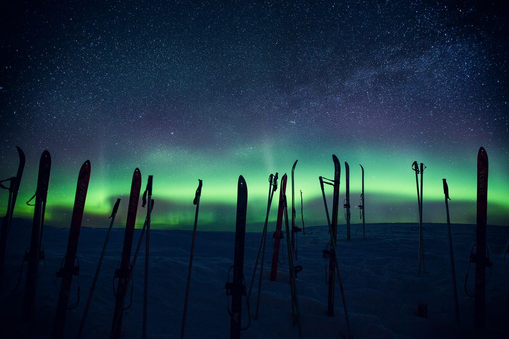 В лыжном походе