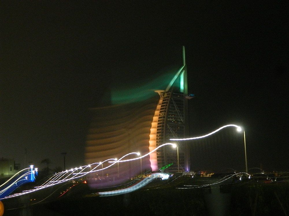 Light painting Photography for Burj Kalifa