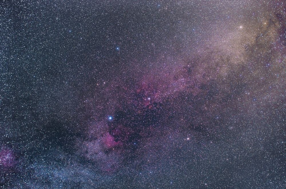 Участок Млечного пути. Созвездие Лебедя.