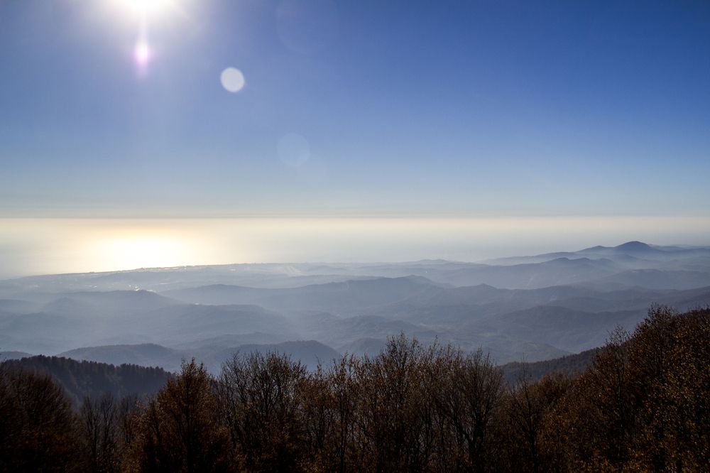 Вид с балаганов на Большой Сочи, Хребет Тепе-Баше