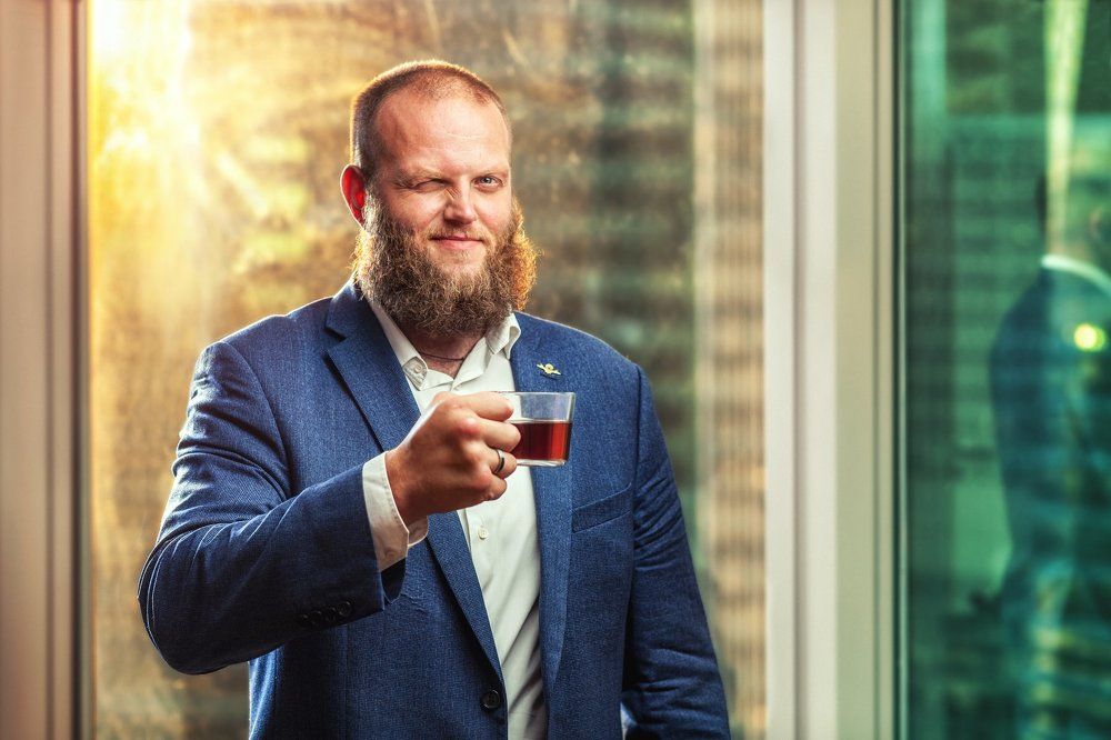 Рекламная съёмка Иван Чая в Москва Сити.