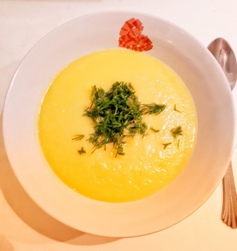 Cream soup with pumpkin