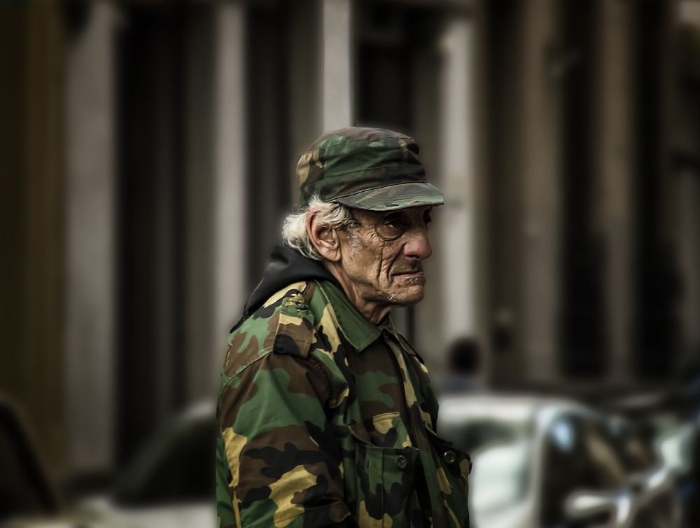 Once he was a soldier....