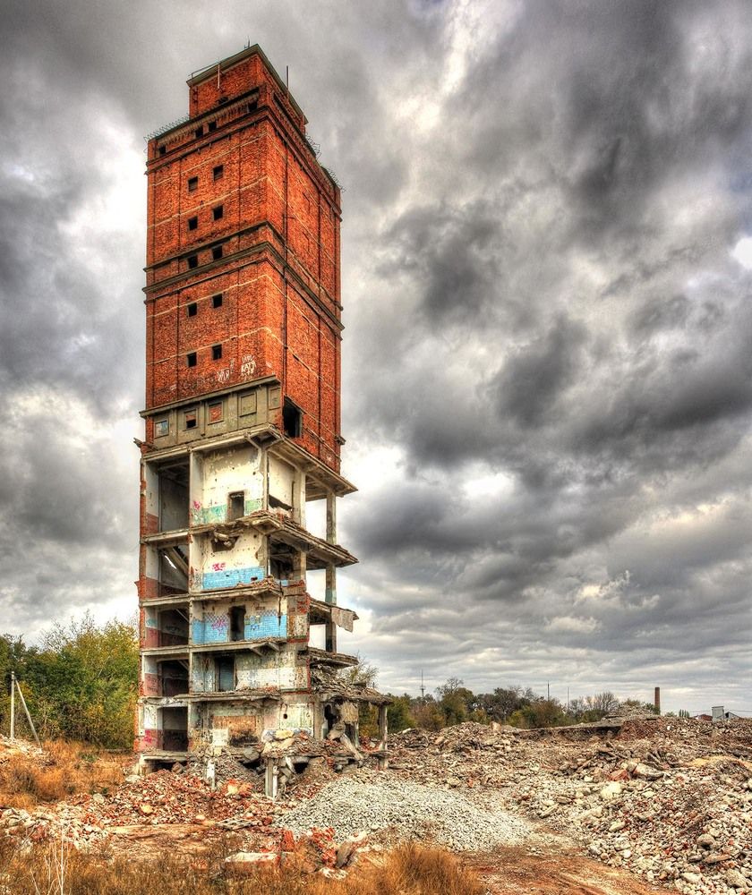 remains of meat combine