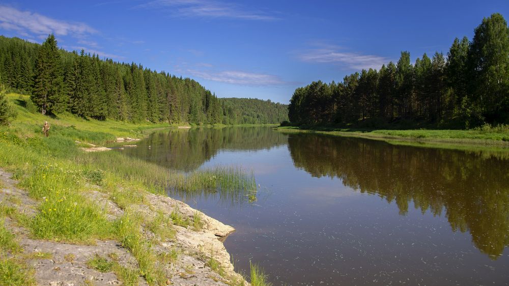 На реке Чусовая.