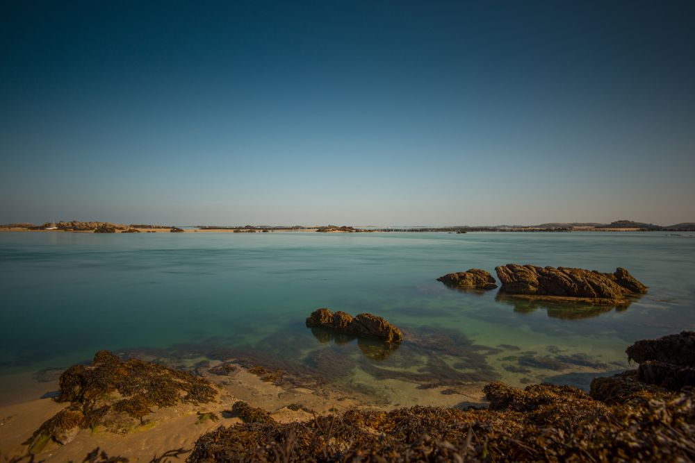Beach at Chausey Islands, Normandy, France