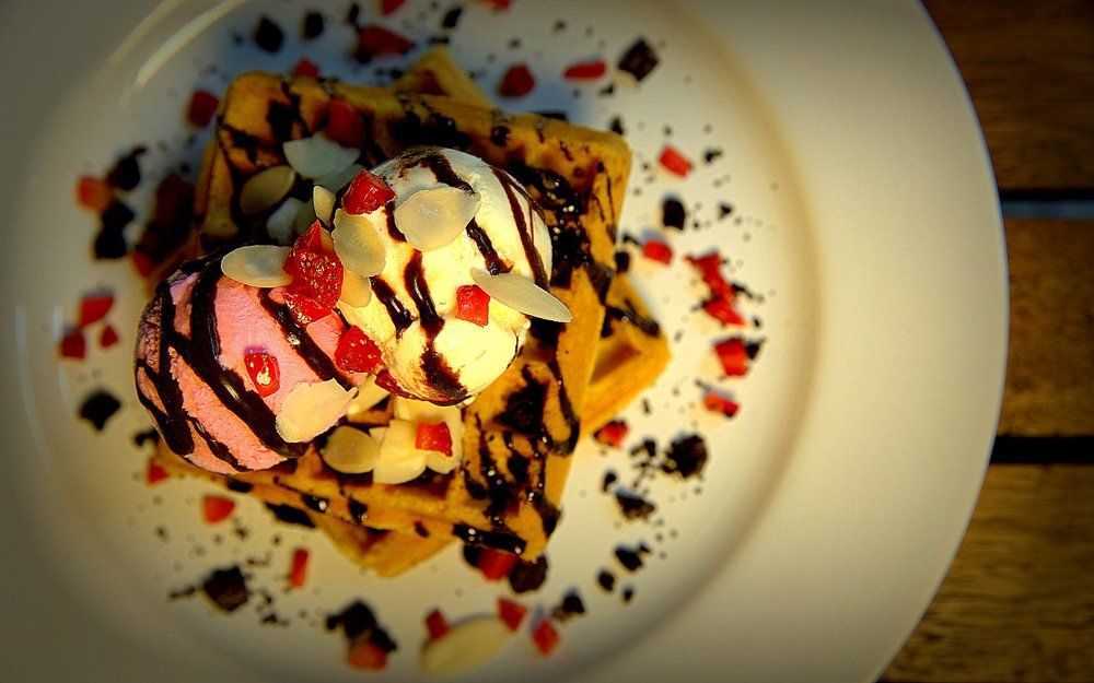 waffle ice cream