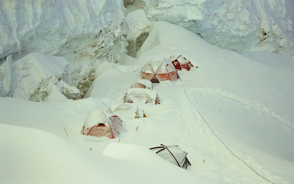 Лагерь на северном седле Эвереста