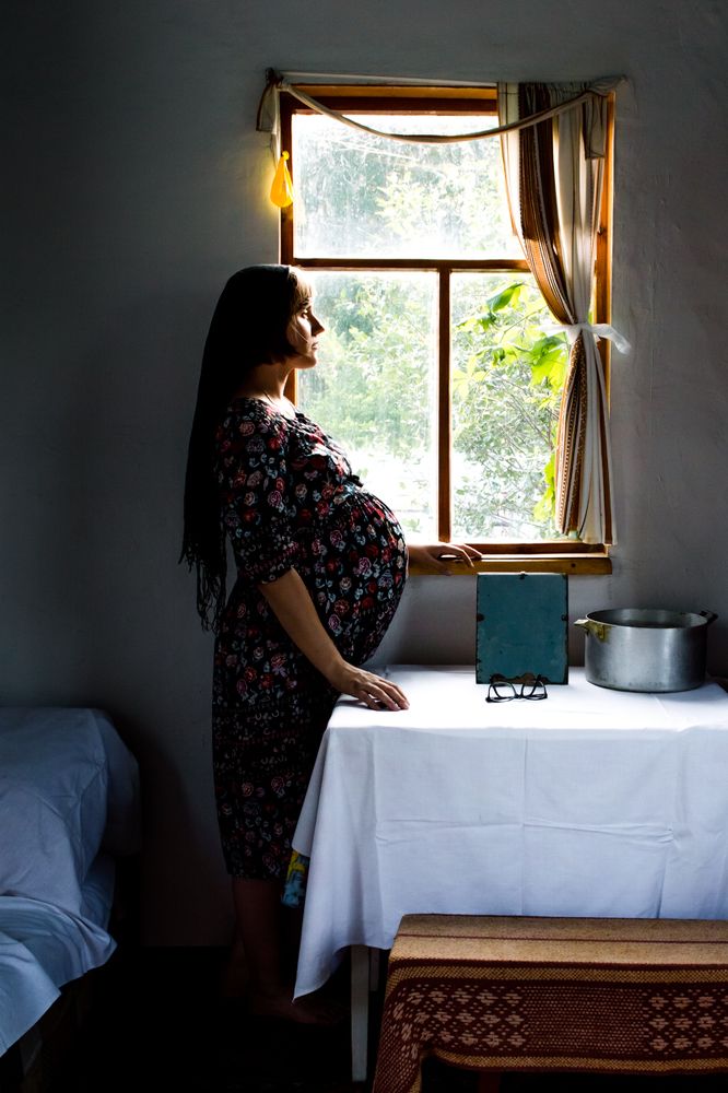 Автопортрет беременности