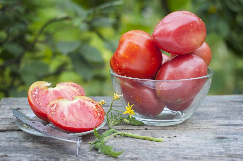 healthy food - organic grown tomatoes