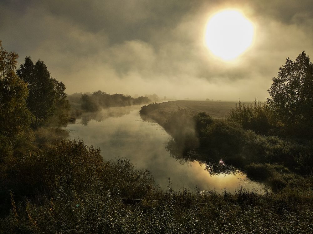 утро туманное