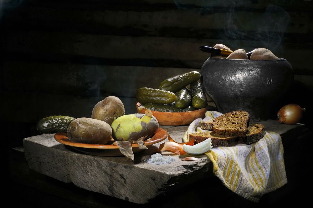 Ужин по-крестьянски.