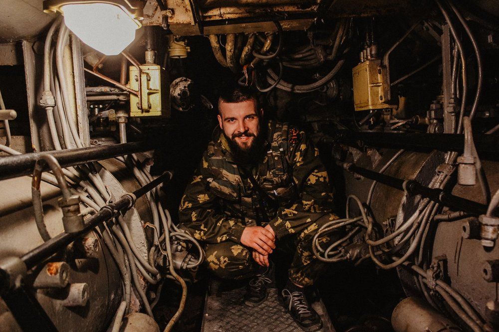 на подлодке