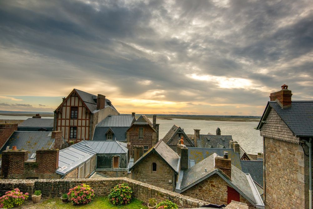 Inside the Mont Saint Michel, Normandy, France