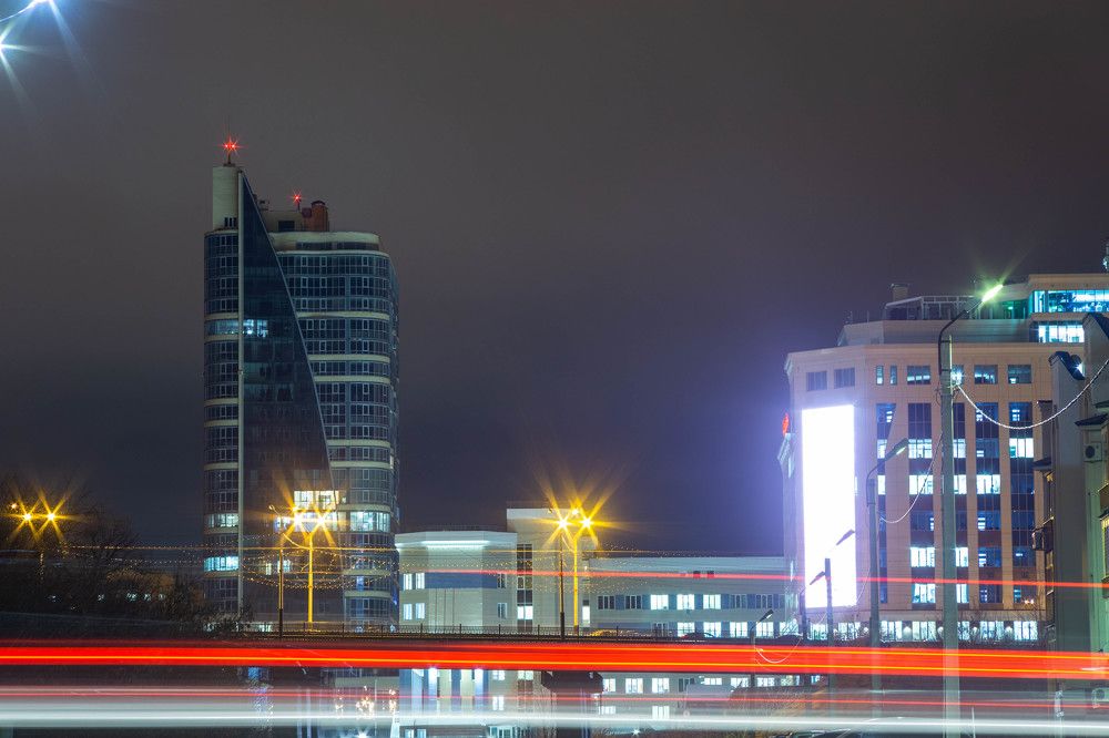 Ночные Чебоксары.