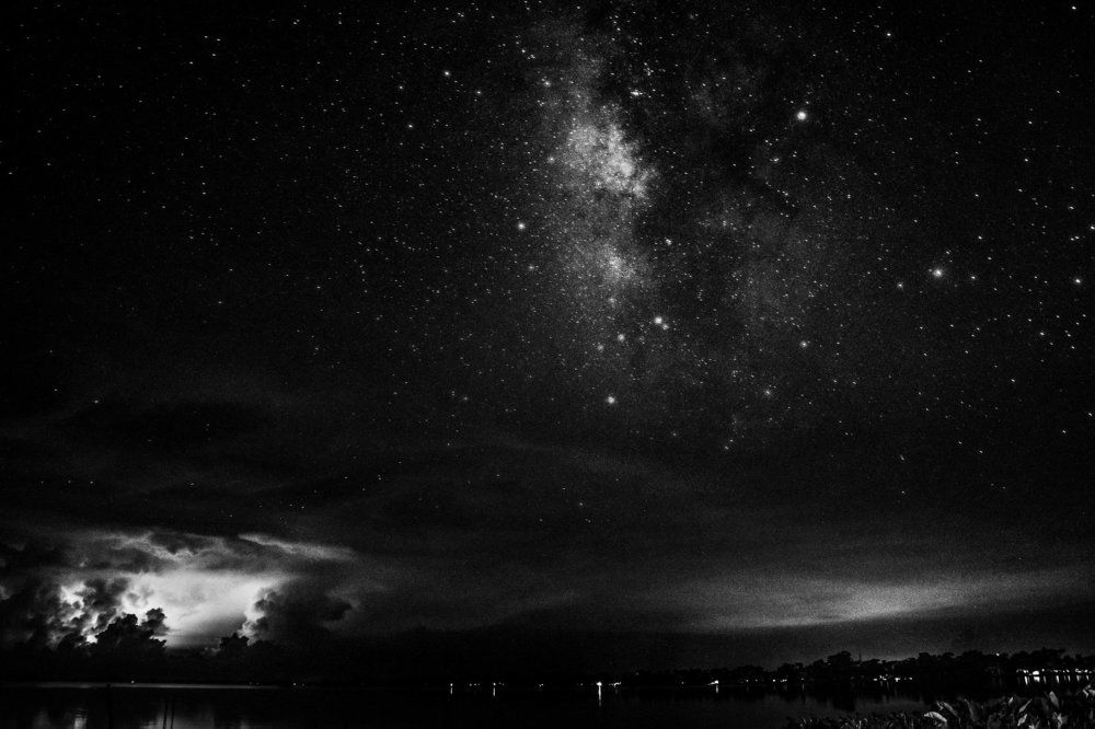 Sky in  Black and White