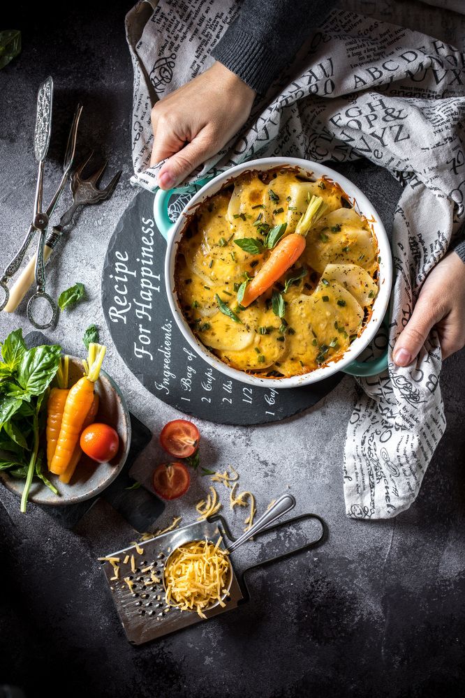 Запеканка с мясом и овощами