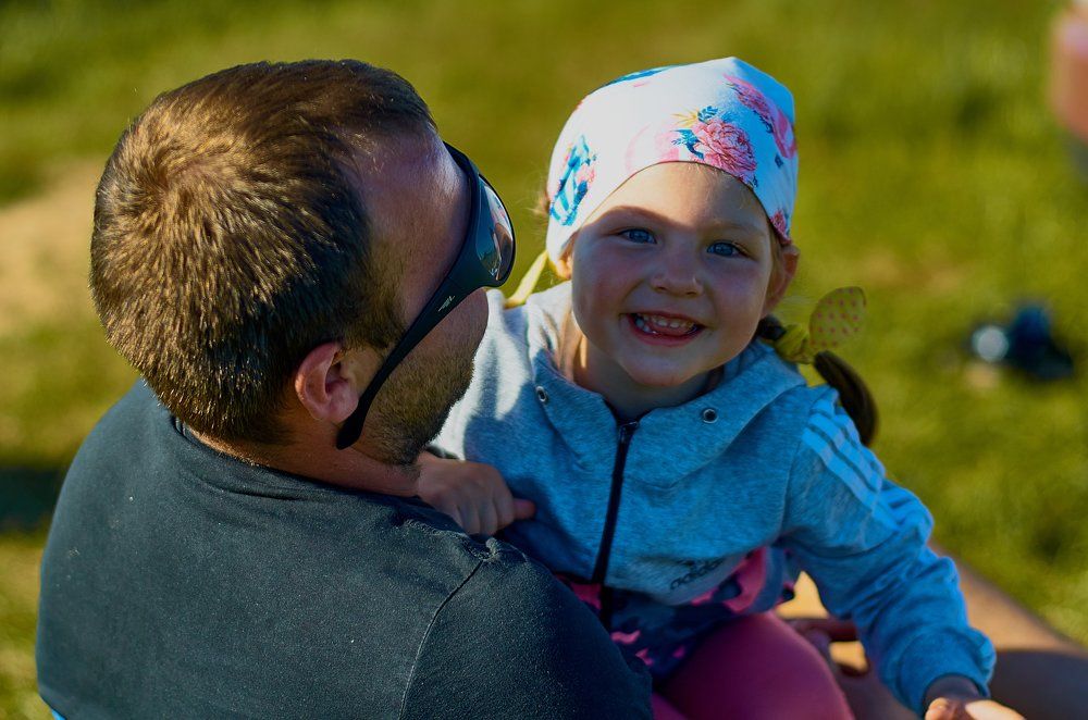 Варя с папой