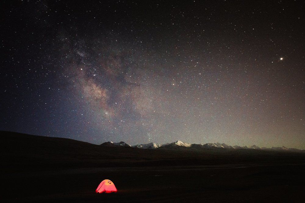 silky way on the Sary-JAZ valley