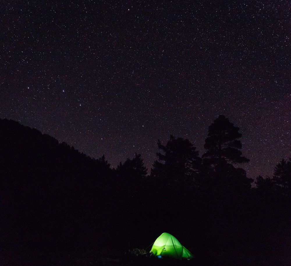 Архыз ночью