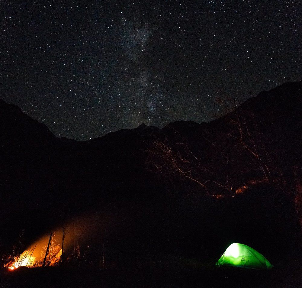 Архыз ночью