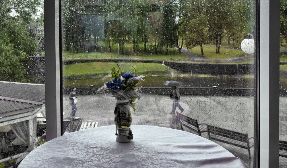 натюрморт с дождем