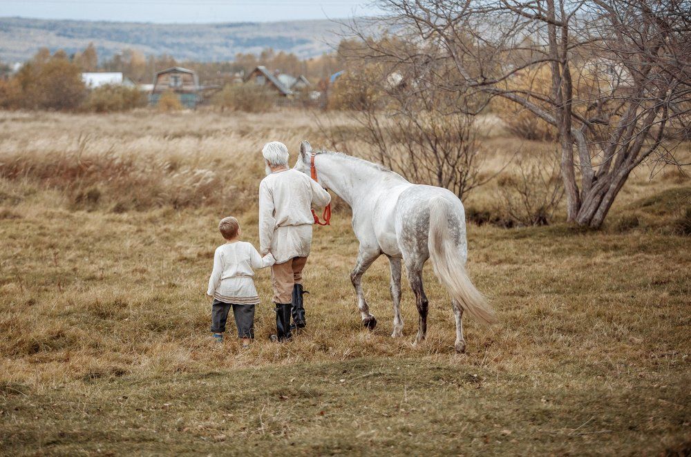 Один день из жизни деда Михаила и Евдокима