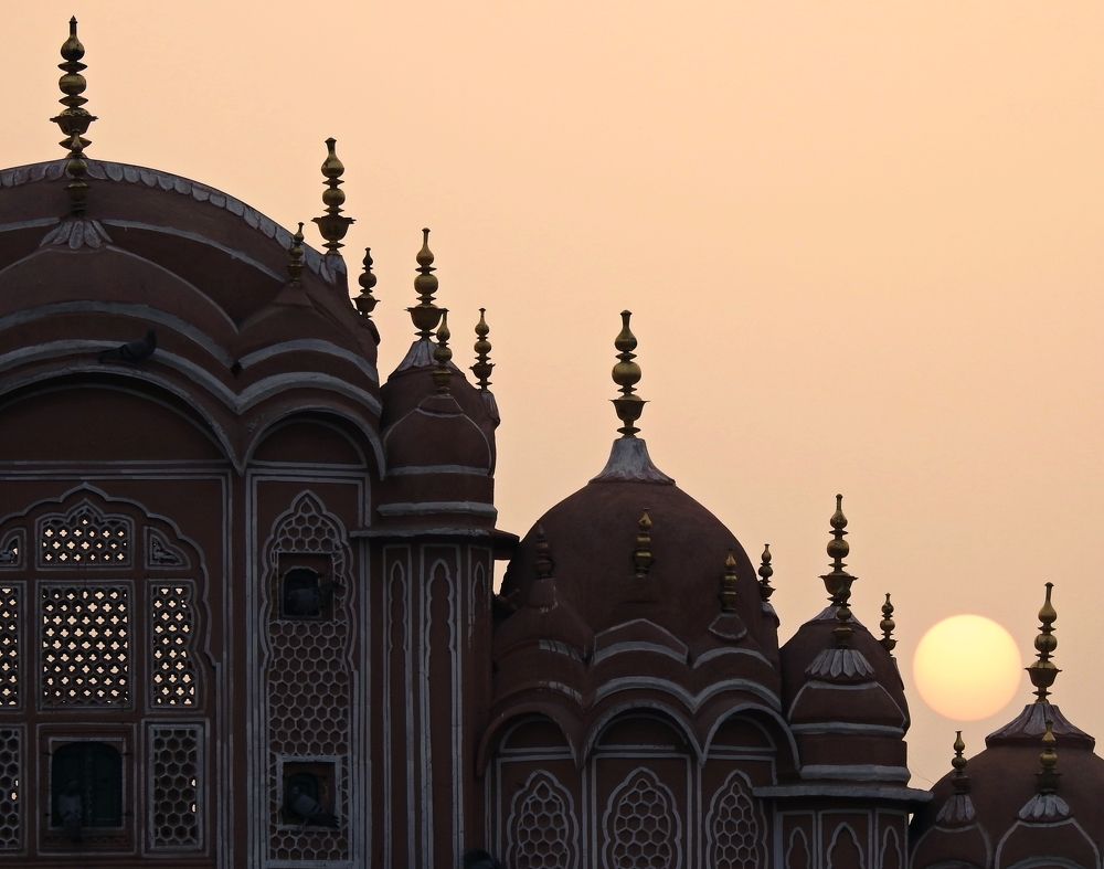 Sunset at Hawa Mahal