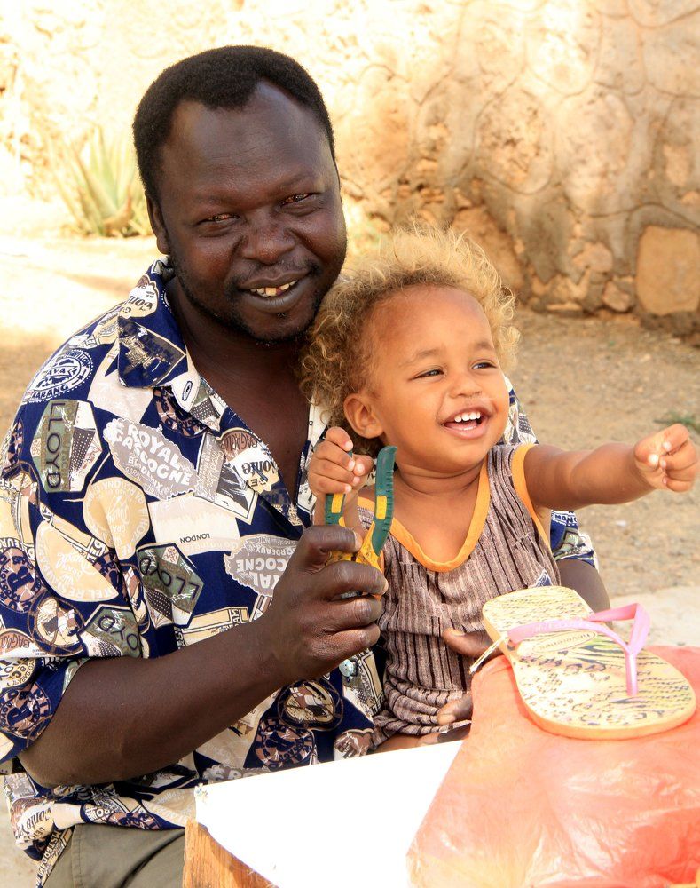 Father and son in Capo Verde