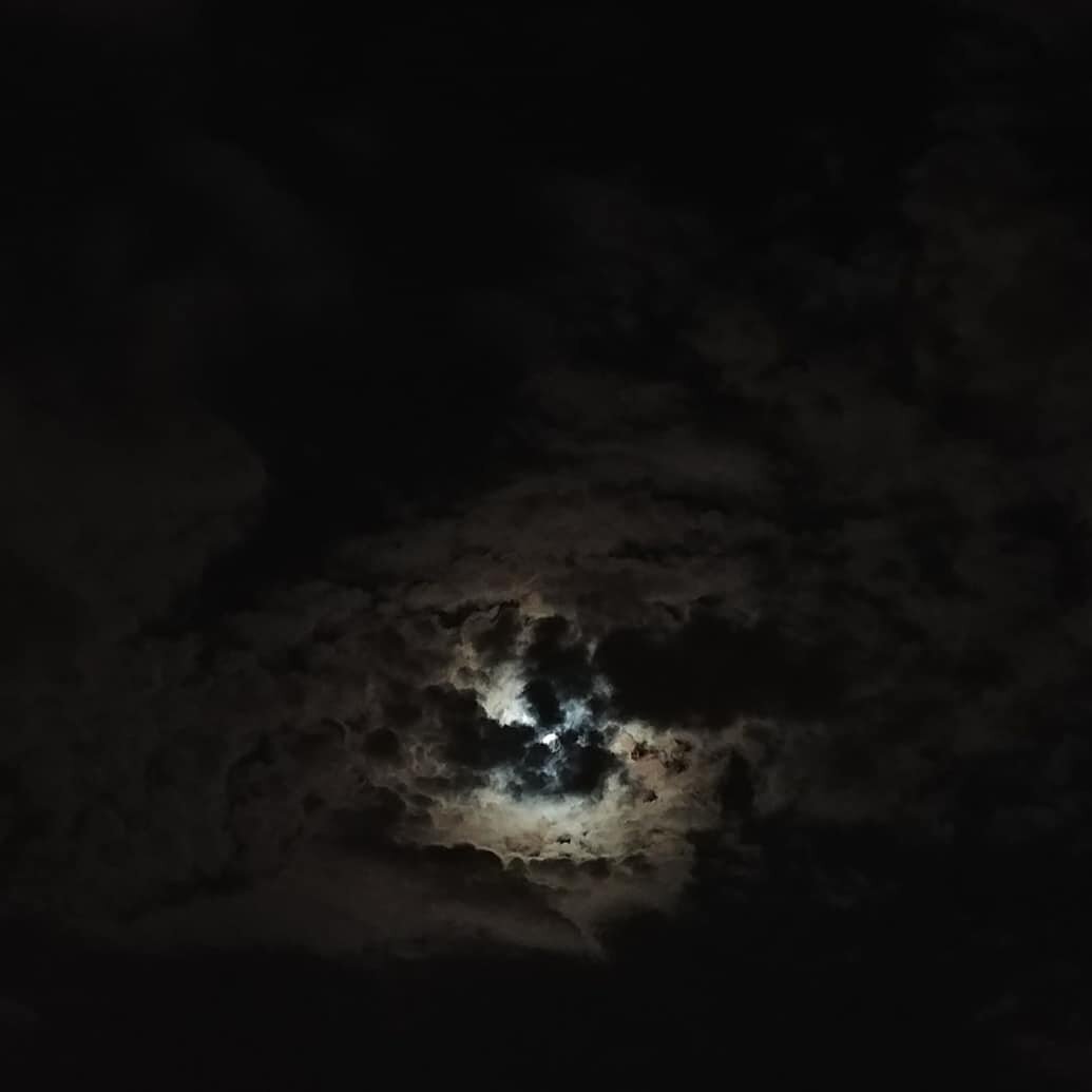Moon drown in the clouds