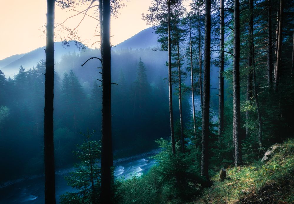 Туманный рассвет в Архызе