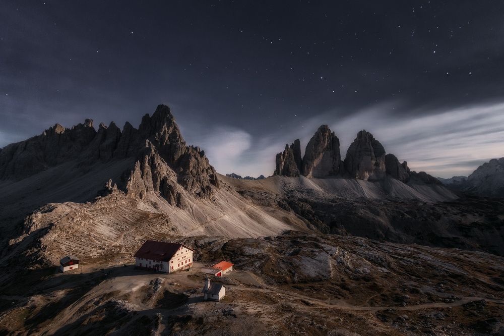 Ночь в Доломитах