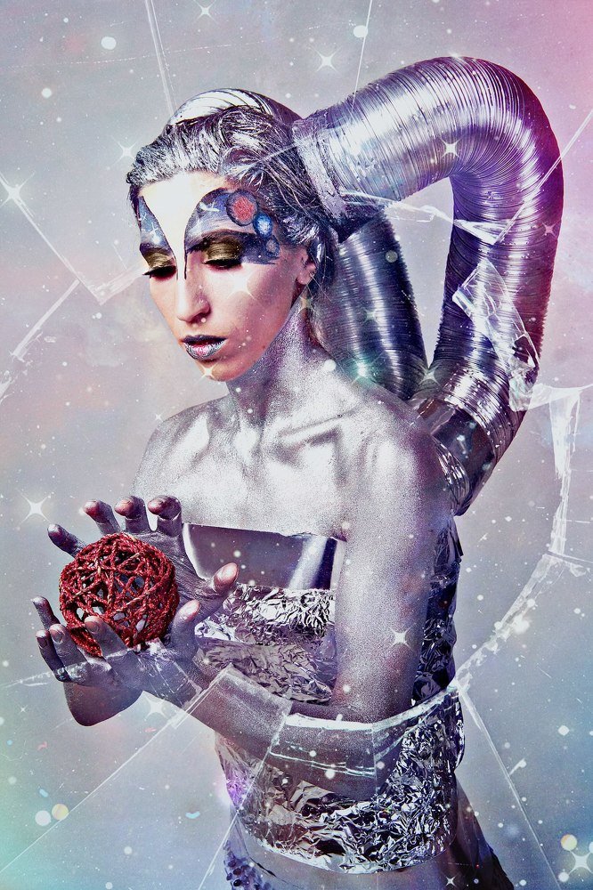 Боди Арт , тема Космос