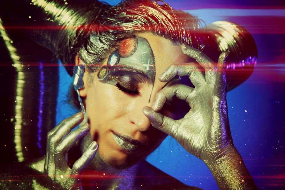 Боди Арт , тема Космос