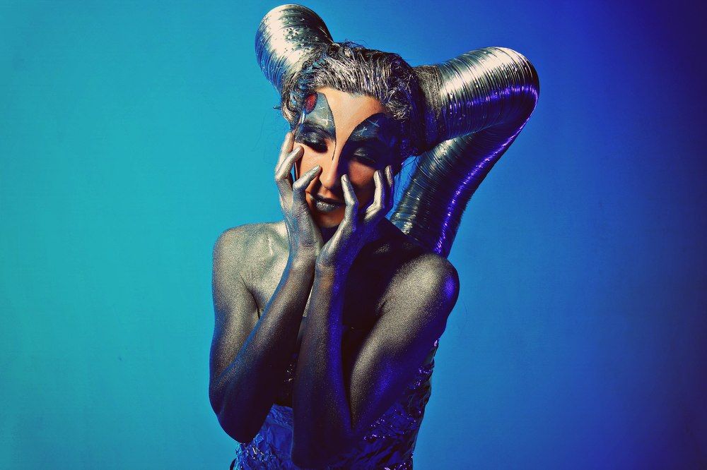 Боди Арт , тема Космос