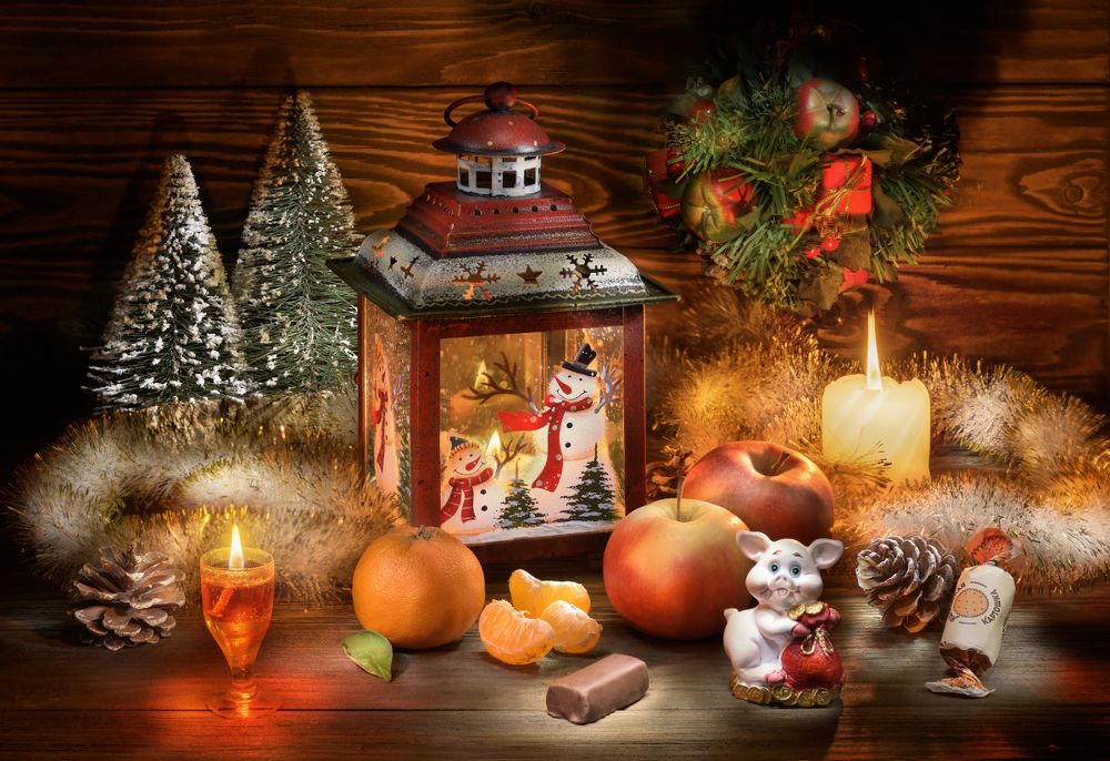 Новогодний бардачок или свинский уголок (в преддверии 2019 - Года свиньи)