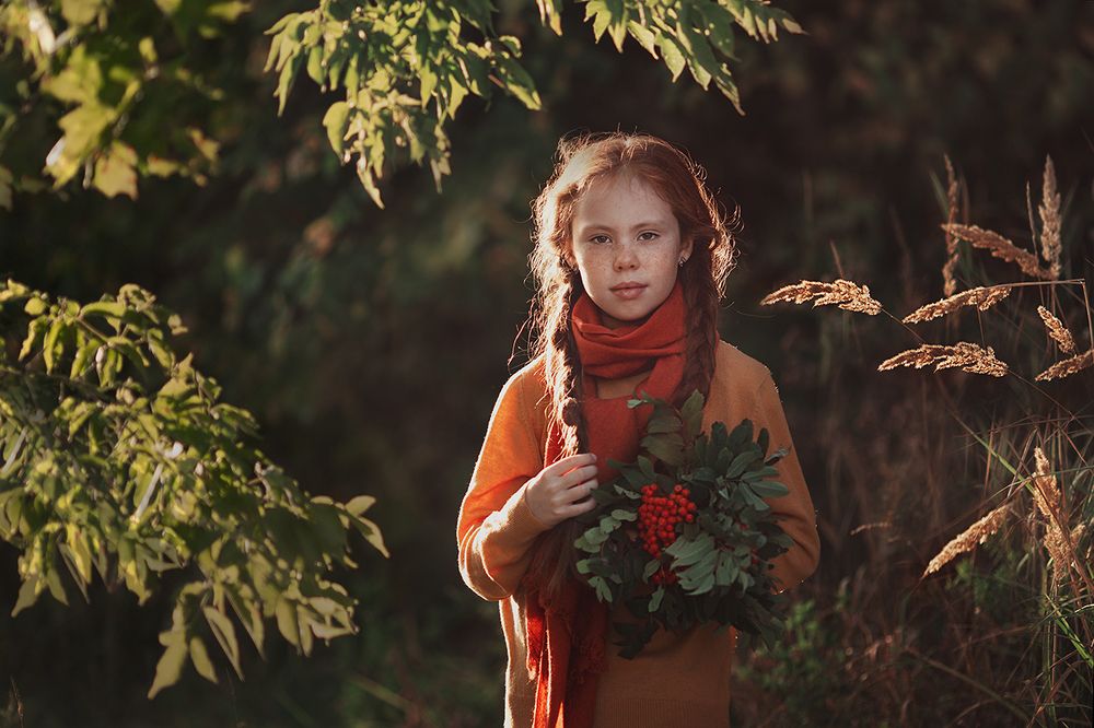 Портрет с рябиной