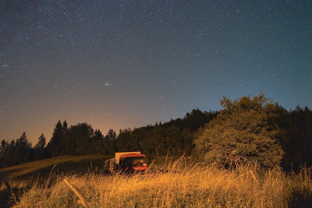 Андромеда и звёзды