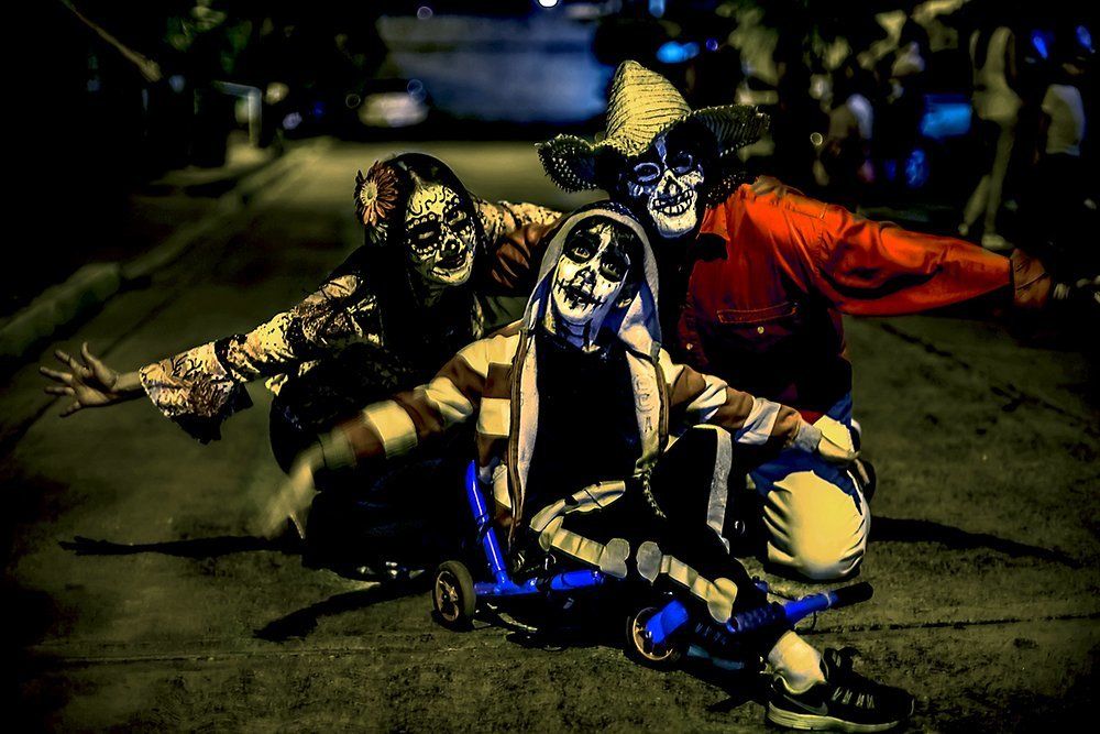 Pintura cara familia