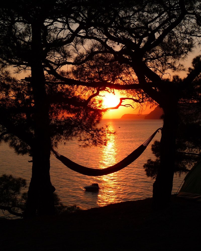 Закат в гамаке