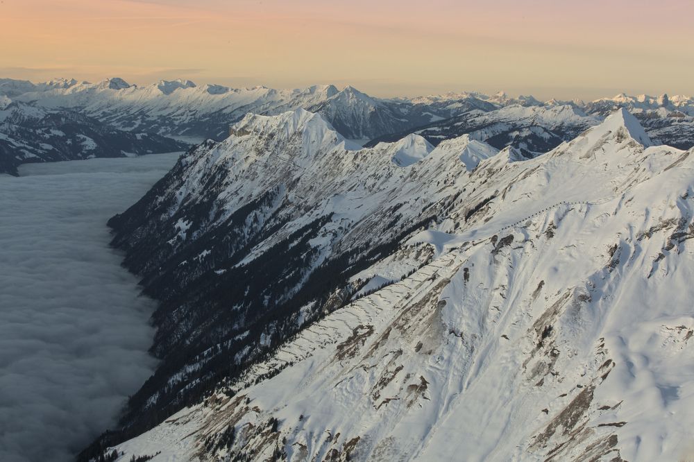 Swiss chocolate mountains