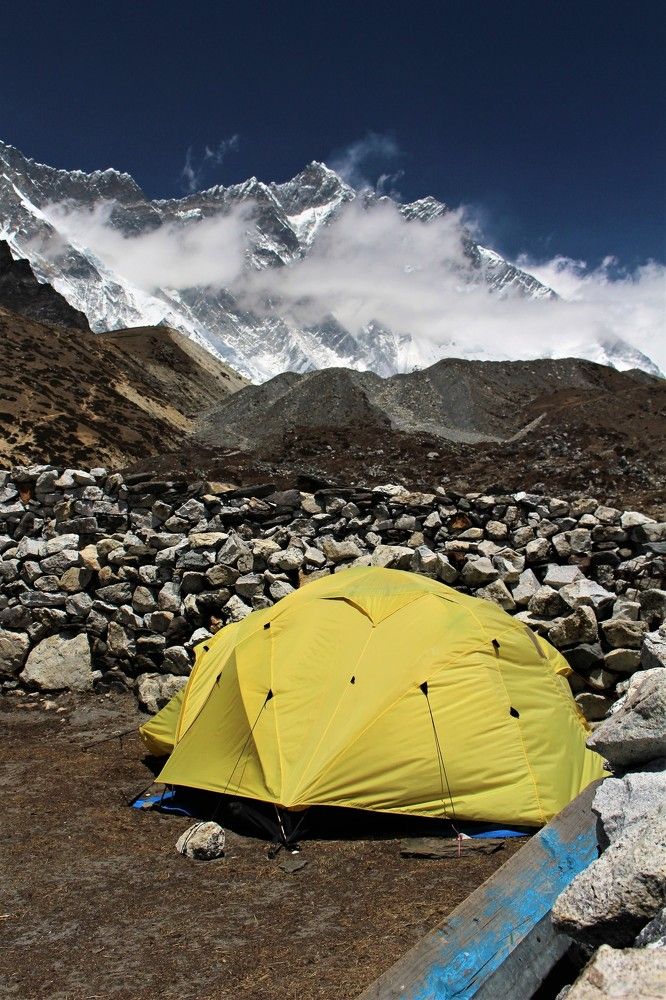 with the view on Lhotse