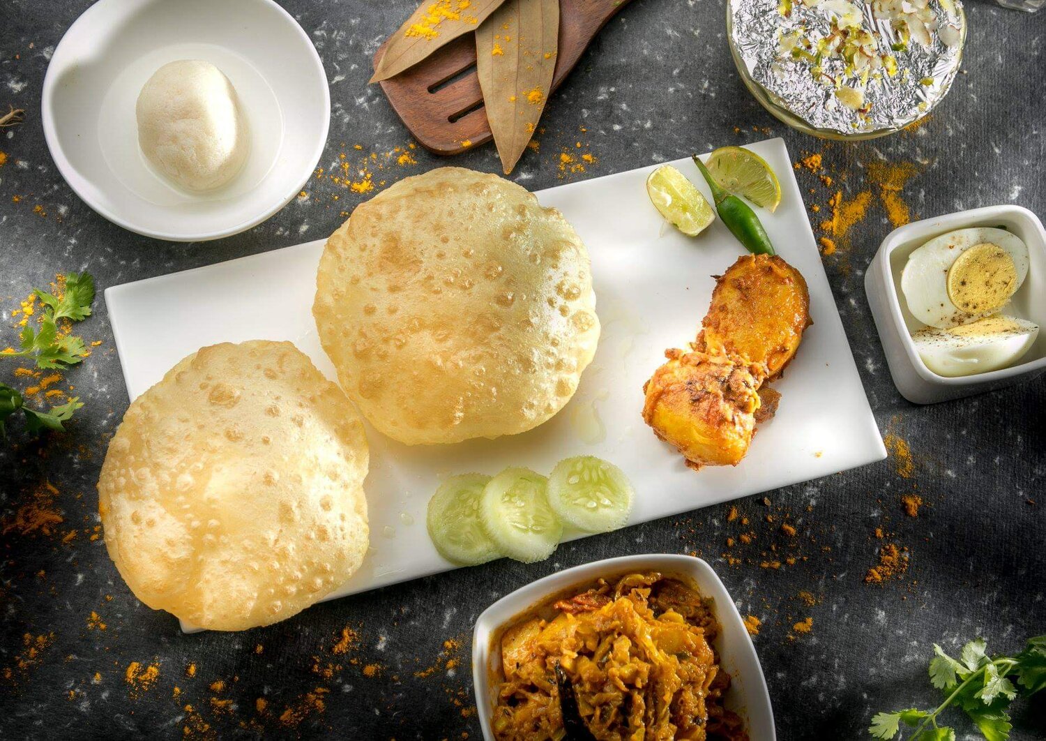 Luchi aloor dum, a famous bengali dish.