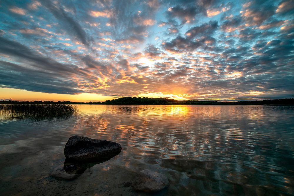 Закат на "Голубых озерах"