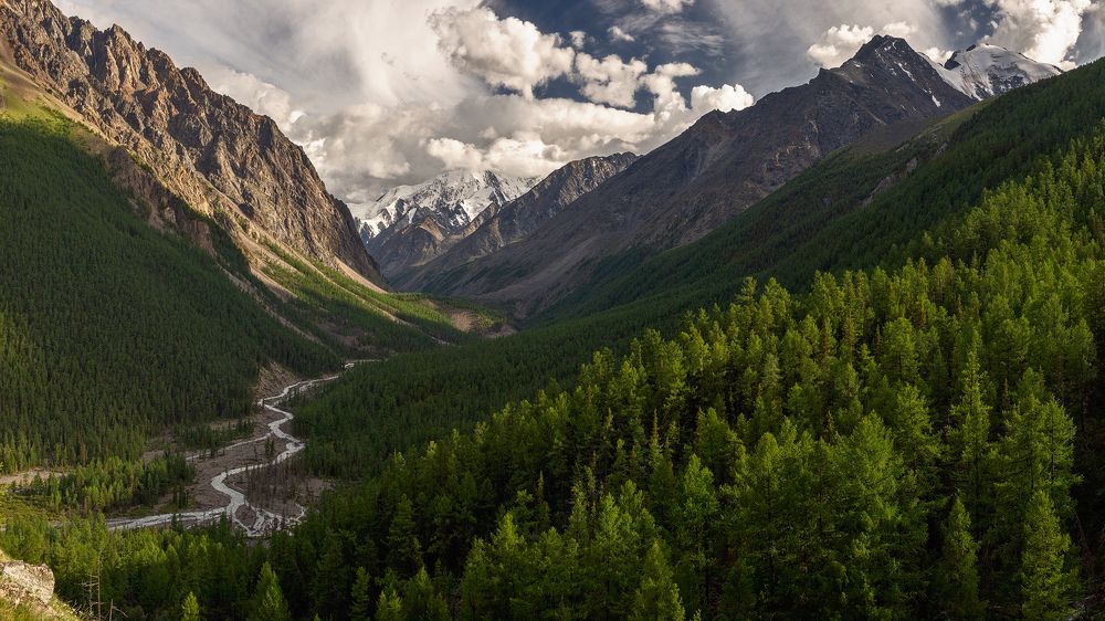 Маашей: ледник и река