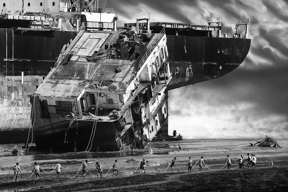 Ship graveyard in Bangladesh